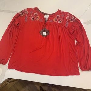 Knox Rose Women’s Embellished Blouse Size Small